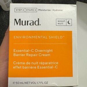 Murad Essential-C Overnight Barrier Repair Cream - White and Orange
